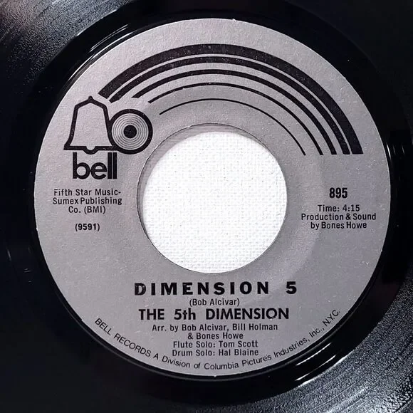 5th Dimension 45 Save The Country / Dimension 5 on Bell VG+ Soul - Picture 2 of 2